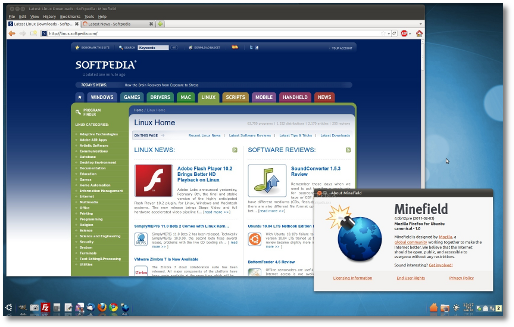 скриншоты Minefield 4.0 Web Browser