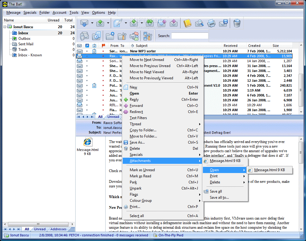The Bat 4.0.24 Home Edition Depositfiles, Hotfile, Wupload ...