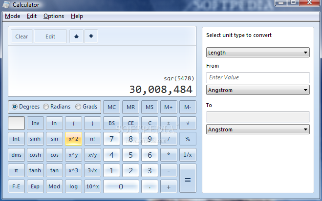 Scientific Calculator Windows 7