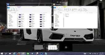 The multiple desktops option can also be controlled from the keyboard