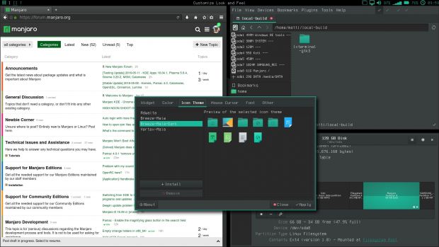Manjaro Linux 16.05 RC Bspwm Community Edition