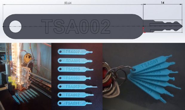 Security researcher reproduces TSA master keys from photos