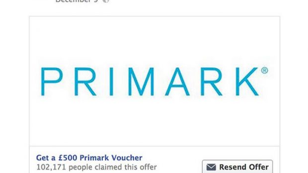 Users Warned of Free Primark Voucher Scams on Facebook ...