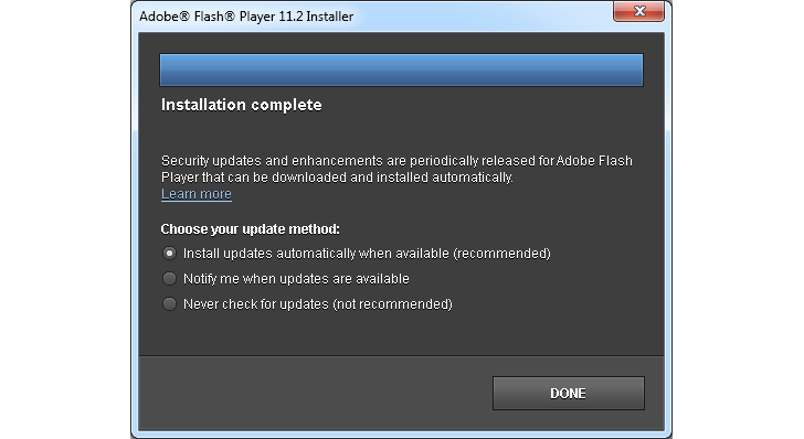 Adobe Flash Player 10 Download Standalone Installer Error