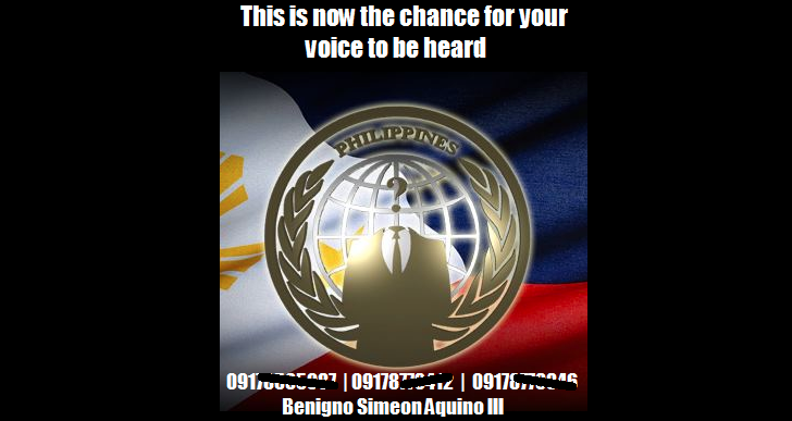 Anonymous Hacker Leaks Philippine President's Phone Numbers - Softpedia