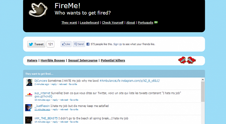FireMe! Tracks All Job and Boss Hating Tweets - Softpedia