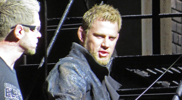 In Jupiter Ascending, the Wachowskis’ bonkers-looking follow-up to Cloud Atlas, Channing Tatum plays a half-wolf, half-albino genetic warrior because of course he does. Tatum’s character, Caine, is tasked with protecting Jupiter, an astrologically and genetically fated janitor played by Mila Kunis. It basically sounds like a live-action version of something that would have aired on MTV’s Liquid Television in the early ’90s. Check out this exclusive image from the film in which you can see Tatum’s bleached hair as well as his Super Serious Concentration Face.