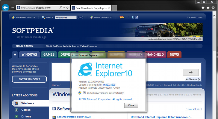 Internet Explorer 10 Becomes the Number One Microsoft Browser Version 