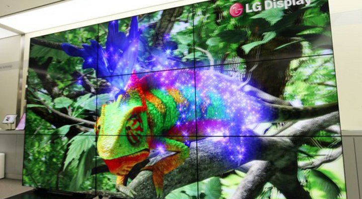 LG 165-inch 3D FPR display at ISE 2012