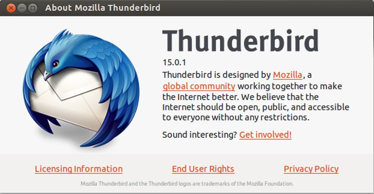 Mozilla Thunderbird 15.0.1 Kini Tersedia Untuk Ubuntu