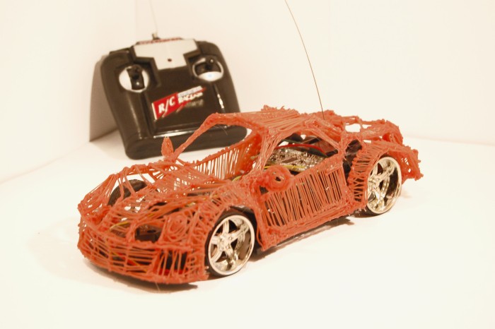 3Doodler-printed toy car - 3Doodler 3D Printing
