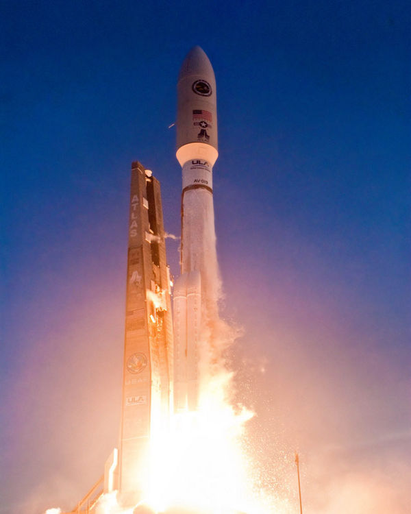 AEHF Satellite Is Rising Slowly, but Surely Photo showing the Atlas 5 rocket 