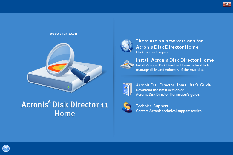 Торрент Acronis Disk Director 11 Home Бесплатно