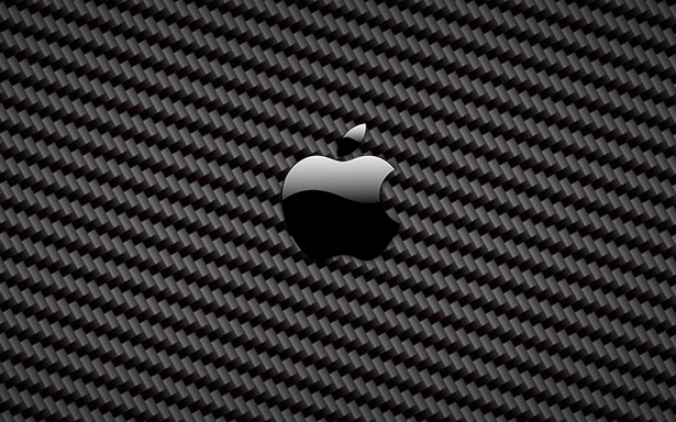 Image comment Carbon fiber Apple logo wallpaper