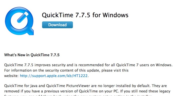 quicktime 7 for mac