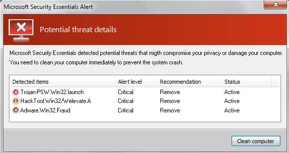 What Is A Microsoft Security Essentials Alert