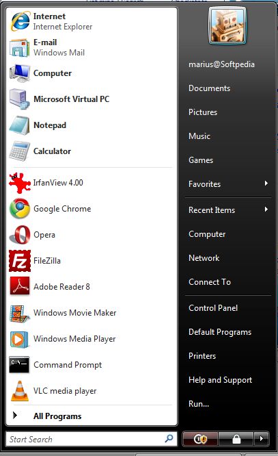 Windows 7 Start Menu For Windows Vista