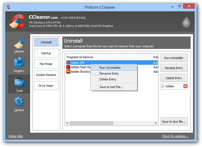 Telecharger ccleaner pour windows 8 - That ccleaner for windows 7 filehippo the first nine months