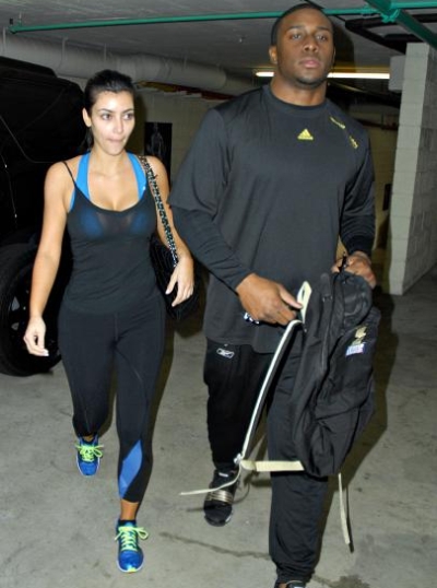 Image comment Kim Kardashian leaving the gym with her personal trainer