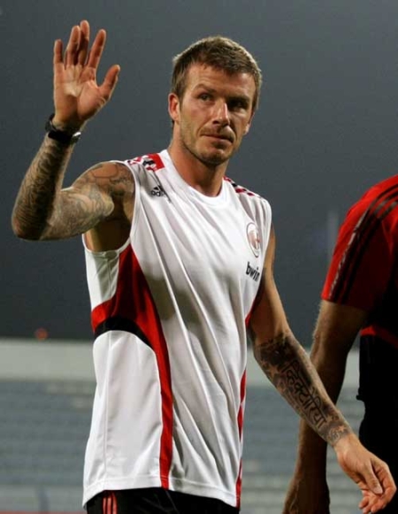tattooed David Beckham