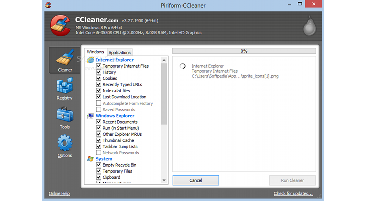 Ccleaner  Windows 8 -  2