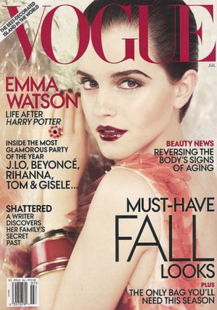 emma watson vogue cover july. 2011 Emma Watson Vogue US July