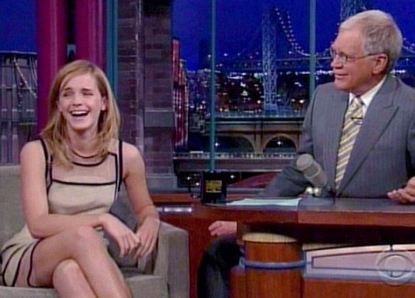 Image comment Emma Watson blushes and then laughs off minor wardrobe 