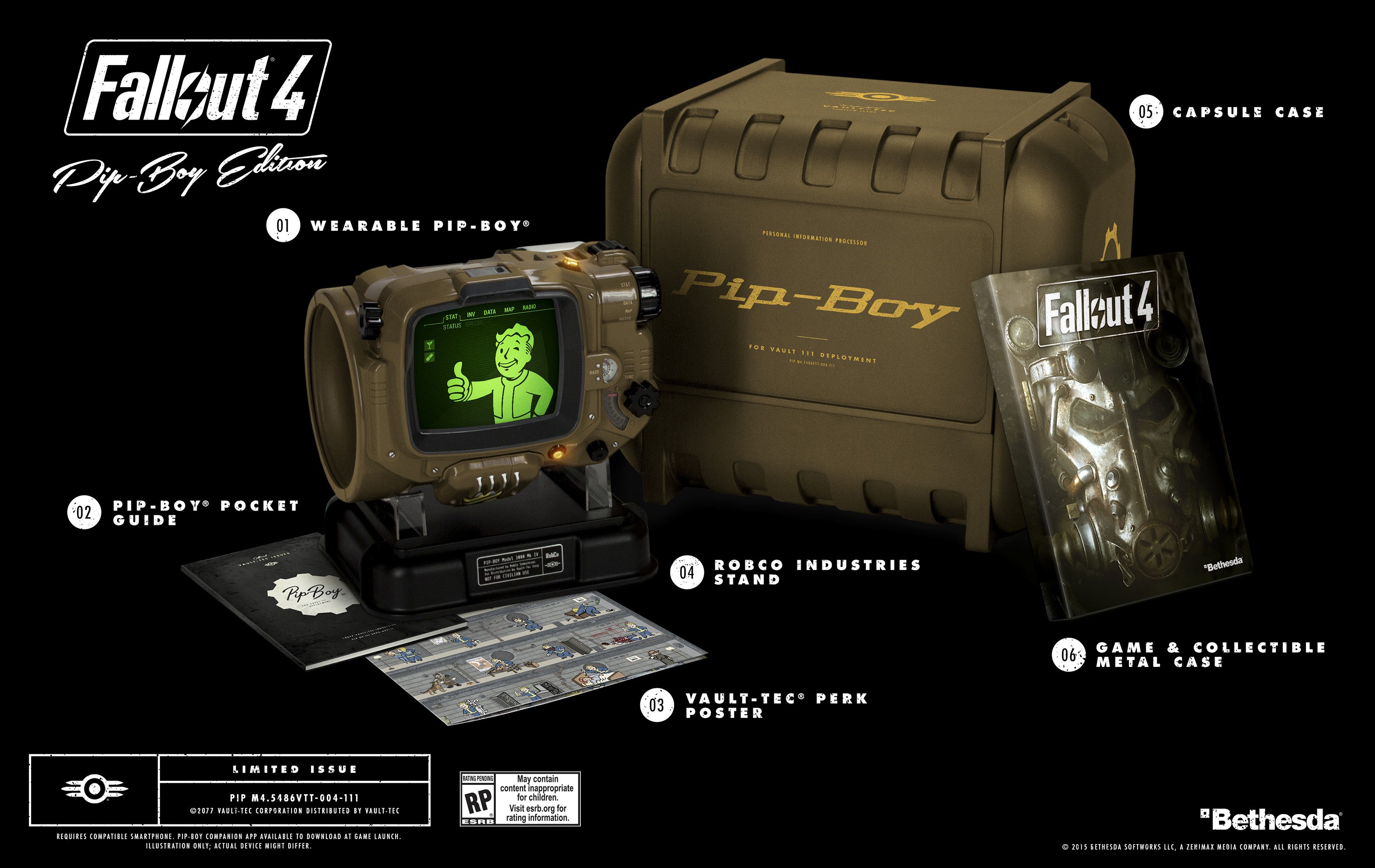 Fallout 4 Pip-Boy Edition Also Includes Pocket Guide ...