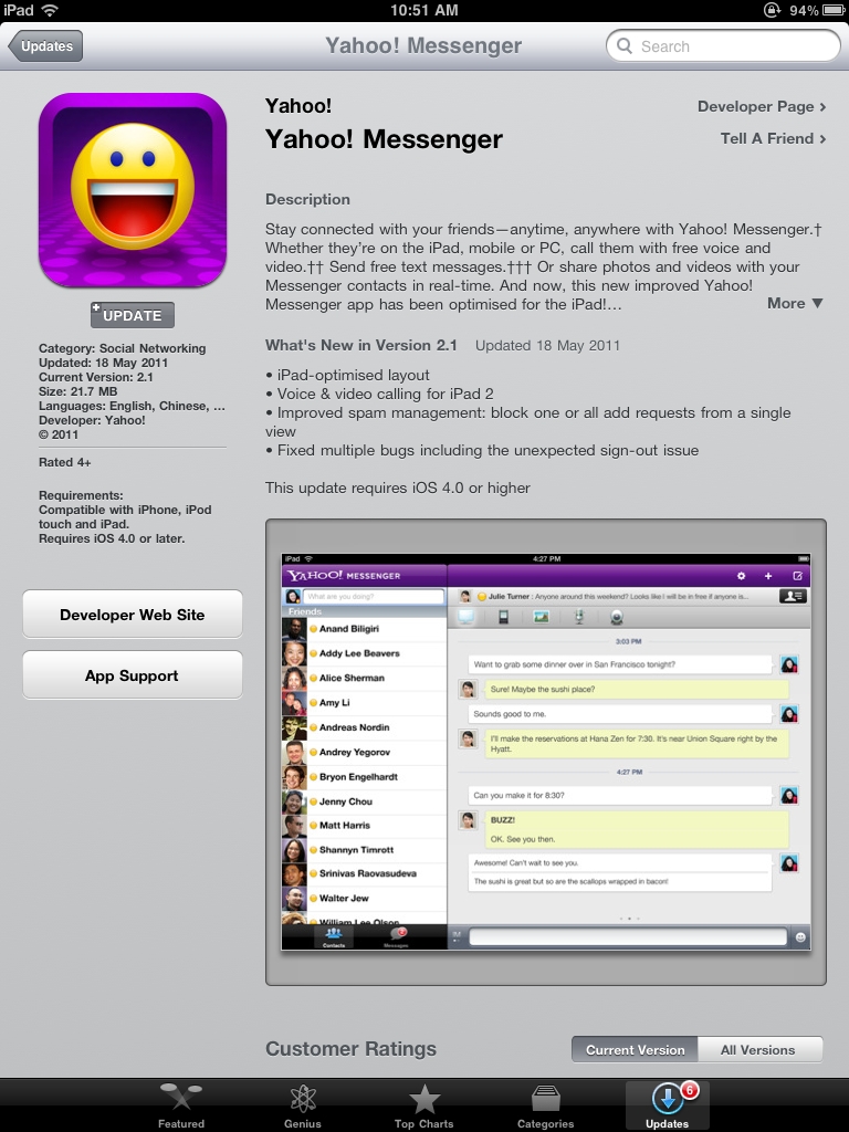 yahoo app for mac