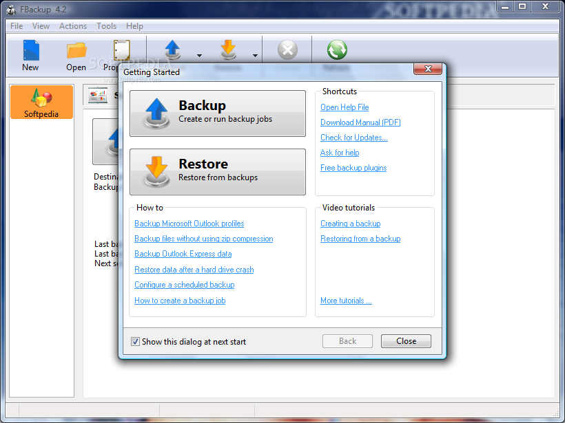 Fbackup freeware backup software