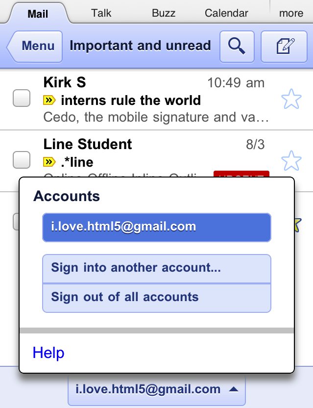 Gmail for Mobile Gets Multiple Accounts Sign-In, Auto ...