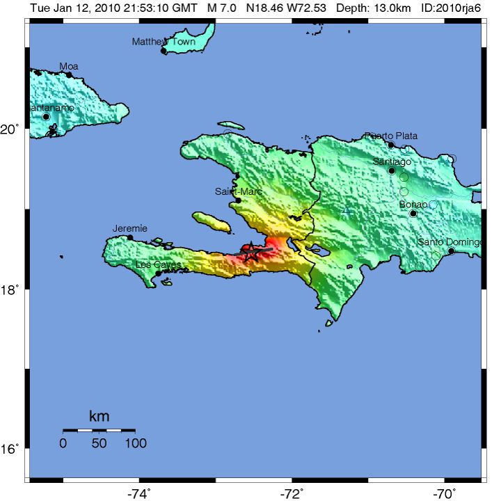 Haiti+earthquake+epicenter+map