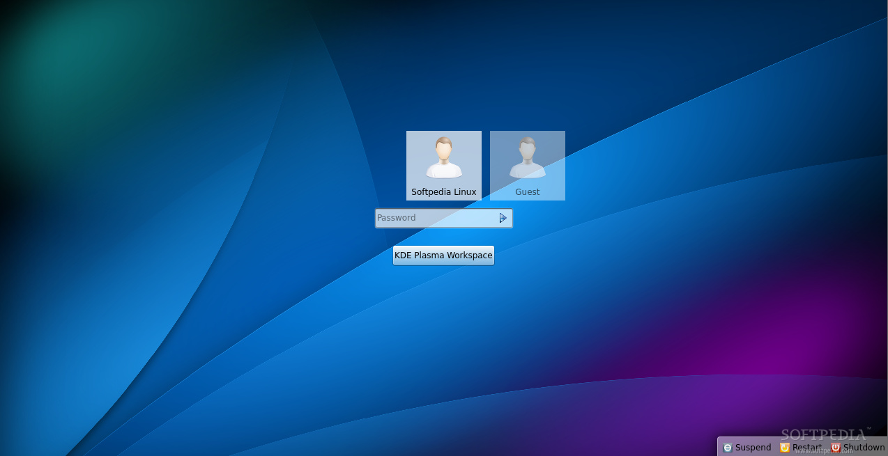 The login screen of Kubuntu 13.10