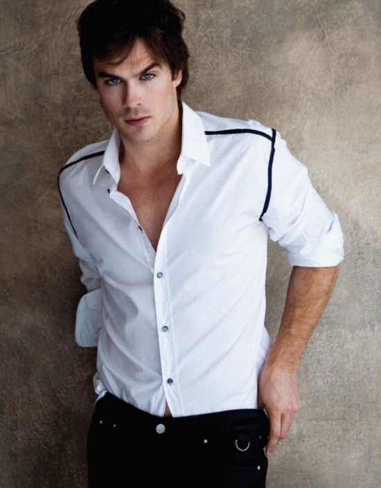 Image comment Ian Somerhalder of Vampire Diaries fame strikes a pose for 