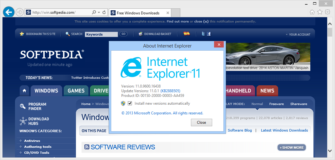 Update Patch For Internet Explorer 8