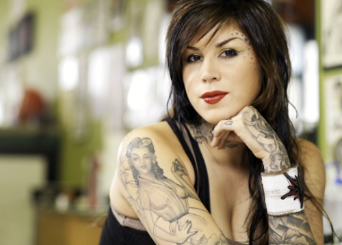 Image comment Tattoo artist Kat Von D is officially dating Jesse James