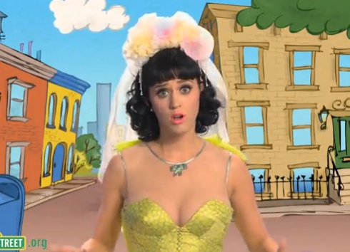 Image comment Katy Perry on Sesame Street in the outfit that parents 