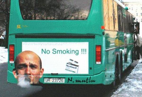 ads for smoking. anti-smoking ads are more
