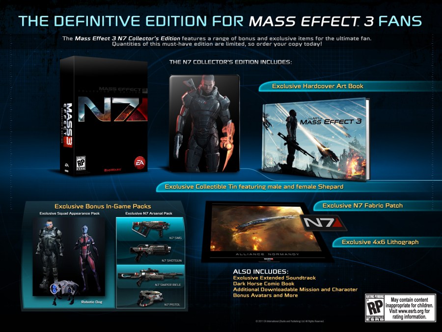 The Mass Effect 3 N7 Collector's Edition