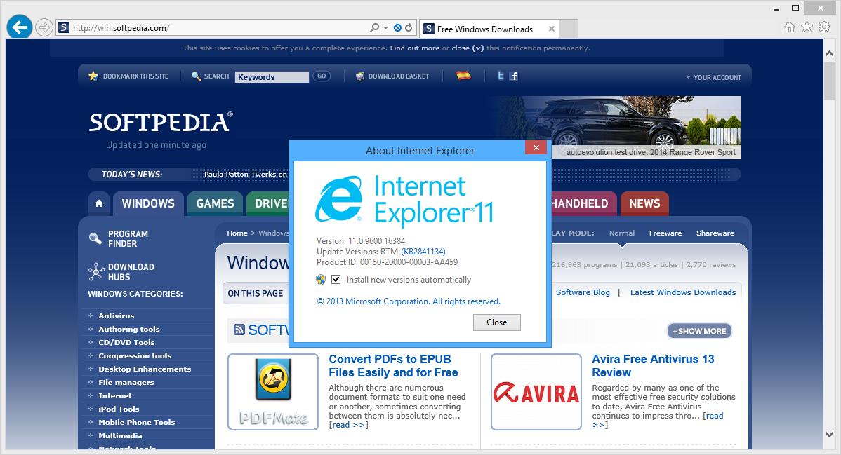 Internet Explorer New Version