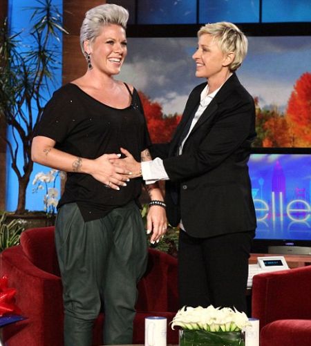 she's pregnant to Ellen 2011