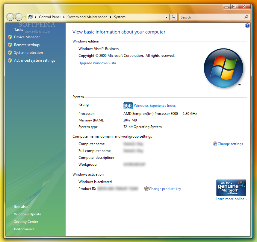 Windows Vista Ultimate Build 6001 Product Key