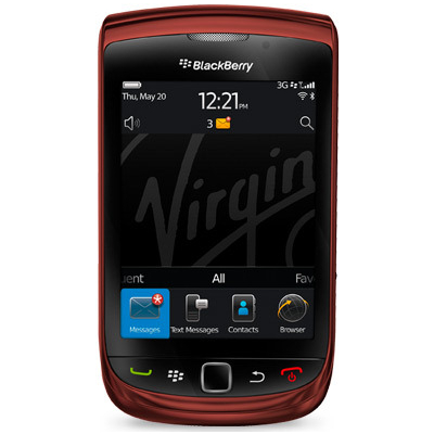 Blackberry Virgin on Blackberry Torch 9800 En Color Rojo Aparece En Bell Y Virgin Mobile