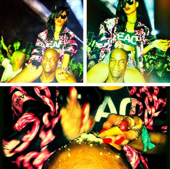 Image comment Rihanna parties at Coachella with something that looks like