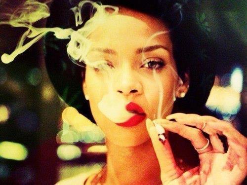 Rihanna is trying to cut back on smoking weed 