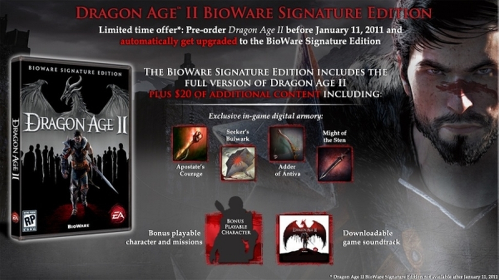dragon age signature edition. Image comment: Signature Edition Image credits: BioWare