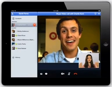 Skype on iPad by softpedia.com