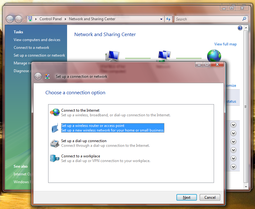 Windows Vista Ultimate Network Adapter