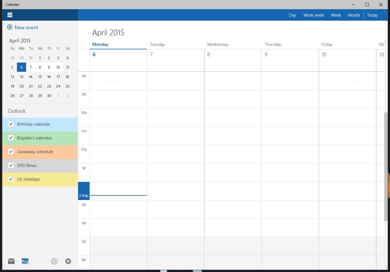 This Is the New Windows 10 Calendar App