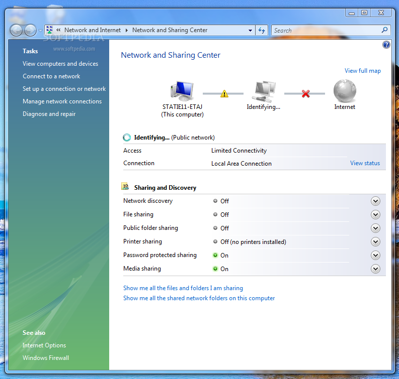 Windows Vista Ultimate Network Adapter